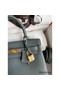 Hermes Kelly Retourne 25 Handmade Bag In Vert Amande Clemence Leather Replica