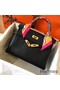 Hermes Kelly Retourne 28 Handmade Bag In Black Swift Calfskin Replica