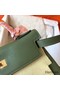 Hermes Kelly Retourne 28 Handmade Bag In Canopee Clemence Leather Replica