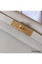 Hermes Kelly Retourne 28 Handmade Bag In Craie Clemence Leather Replica