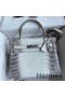 Hermes Kelly Retourne 28 Handmade Bag In Himalaya Crocodile Niloticus Skin Replica