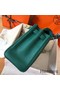 Hermes Kelly Retourne 28 Handmade Bag In Malachite Clemence Leather Replica