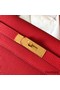 Hermes Kelly Retourne 28 Handmade Bag In Red Clemence Leather Replica