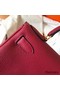 Hermes Kelly Retourne 28 Handmade Bag In Ruby Clemence Leather Replica