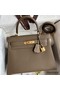 Hermes Kelly Retourne 28 Handmade Bag In Taupe Clemence Leather Replica
