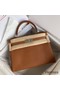 Hermes Kelly Retourne 32 Handmade Bag In Gold Clemence Leather Replica