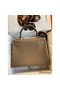 Hermes Kelly Retourne 32 Handmade Bag In Taupe Clemence Leather Replica