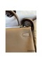 Hermes Kelly Retourne 32 Handmade Bag In Taupe Clemence Leather Replica