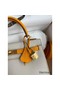 Hermes Kelly Sellier 25 Bicolor Bag in Craie and Yellow Epsom Calfskin Replica