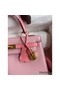 Hermes Kelly Sellier 25 Bicolor Bag in Rose Confetti and Lipstick Mysore Goatskin Replica