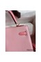 Hermes Kelly Sellier 25 Bicolor Bag in Rose Confetti and Lipstick Mysore Goatskin Replica