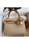Hermes Kelly Sellier 25 Bicolor Bag in Trench and Gold Epsom Calfskin Replica