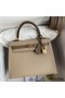 Hermes Kelly Sellier 25 Bicolor Bag in Trench and Taupe Epsom Calfskin Replica