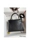 Hermes Kelly Sellier 25 Handmade Bag In Black Crocodile Niloticus Matte Skin Replica