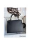 Hermes Kelly Sellier 25 Handmade Bag In Black Epsom Calfskin Replica