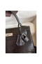Hermes Kelly Sellier 25 Handmade Bag In Black Lizard Leather Replica