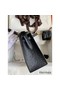 Hermes Kelly Sellier 25 Handmade Bag In Black Ostrich Leather Replica