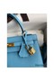 Hermes Kelly Sellier 25 Handmade Bag In Blue Candy Epsom Calfskin Replica