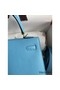Hermes Kelly Sellier 25 Handmade Bag In Blue Candy Epsom Calfskin Replica