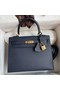 Hermes Kelly Sellier 25 Handmade Bag In Blue Indigo Epsom Calfskin Replica