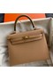 Hermes Kelly Sellier 25 Handmade Bag In Chai Epsom Calfskin Replica