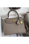 Hermes Kelly Sellier 25 Handmade Bag In Gris Asphalt Epsom Calfskin Replica