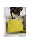 Hermes Kelly Sellier 25 Handmade Bag In Lime Epsom Calfskin Replica