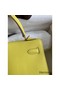 Hermes Kelly Sellier 25 Handmade Bag In Lime Epsom Calfskin Replica
