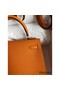 Hermes Kelly Sellier 25 Handmade Bag In Orange Epsom Calfskin Replica