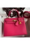 Hermes Kelly Sellier 25 Handmade Bag In Peach Epsom Calfskin Replica