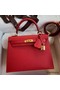 Hermes Kelly Sellier 25 Handmade Bag In Red Epsom Calfskin Replica