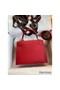 Hermes Kelly Sellier 25 Handmade Bag In Red Epsom Calfskin Replica