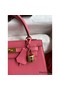 Hermes Kelly Sellier 25 Handmade Bag In Rose Lipstick Mysore Goatskin Replica
