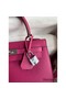 Hermes Kelly Sellier 25 Handmade Bag In Rose Purple Epsom Calfskin Replica