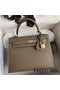 Hermes Kelly Sellier 25 Handmade Bag In Taupe Epsom Calfskin Replica