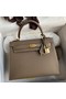 Hermes Kelly Sellier 25 Handmade Bag In Taupe Epsom Calfskin Replica