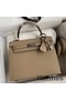 Hermes Kelly Sellier 25 Handmade Bag In Trench Epsom Calfskin Replica