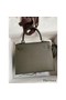 Hermes Kelly Sellier 25 Handmade Bag In Vert De Gris Epsom Calfskin Replica