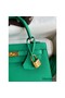 Hermes Kelly Sellier 25 Handmade Bag In Vert Jade Epsom Calfskin Replica