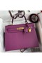 Hermes Kelly Sellier 28 Handmade Bag In Anemone Epsom Calfskin Replica