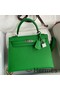 Hermes Kelly Sellier 28 Handmade Bag In Bamboo Epsom Calfskin Replica