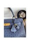 Hermes Kelly Sellier 28 Handmade Bag In Blue Iris Ostrich Leather Replica