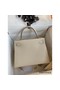 Hermes Kelly Sellier 28 Handmade Bag In Craie Epsom Calfskin Replica