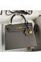 Hermes Kelly Sellier 28 Handmade Bag In Etain Epsom Calfskin Replica