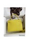 Hermes Kelly Sellier 28 Handmade Bag In Lime Epsom Calfskin Replica