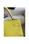 Hermes Kelly Sellier 28 Handmade Bag In Lime Epsom Calfskin Replica