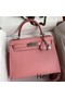 Hermes Kelly Sellier 28 Handmade Bag In Rose Confetti Epsom Calfskin Replica