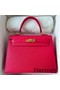Hermes Kelly Sellier 28 Handmade Bag In Rose Extreme Epsom Calfskin Replica