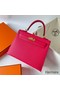 Hermes Kelly Sellier 28 Handmade Bag In Rose Extreme Epsom Calfskin Replica