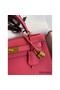Hermes Kelly Sellier 28 Handmade Bag In Rose Lipstick Epsom Calfskin Replica